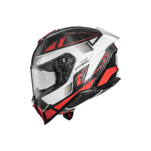 Casca Premier Hyper Carbon sisak, piros/fehér, 2XL, 2, nordicamoto.ro