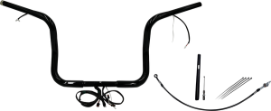 Plug & Play Ez Install 1-1/4(r) Round Top Handlebar Kit Black, 2, nordicamoto.ro