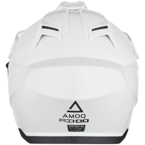 AMOQ AI100 Solid fehér L motoros sisak, 5, nordicamoto.ro