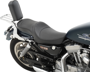 Low-profile Double Bucket  2-up Vinyl Seat Black, 2, nordicamoto.ro