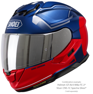 SHOEI GT-AIR3 MIKE TC-2 teljes arcú sisak, kék/piros, L-es méret, 5, nordicamoto.ro