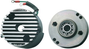 6v Low Output Generator-mounted Regulator With Updated End Plate (4-hole) Black 