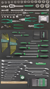 Tool Set Black, Green, Silver, 1, nordicamoto.ro