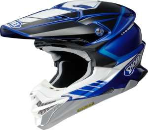 Enduro/cross sisakok, SHOEI VFX-WR 06 JAMMER TC-2 sisak – Fekete/Kék/Szürke/Fehér, nordicamoto.ro