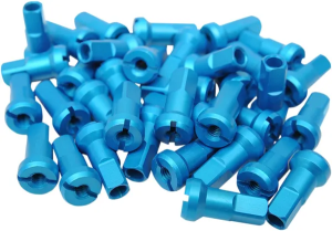 MOOSE RACING Nipple Set Polished, Anodized, Lake Blue, 1, nordicamoto.ro