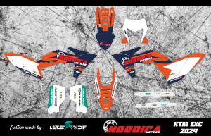 NordicaMoto matricakészlet – KTM EXC 2024–2025, nordicamoto.ro