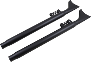 Fishtail Slip-on Mufflers Black, 2, nordicamoto.ro