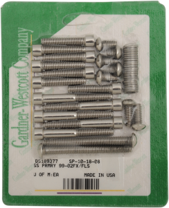 Bolt Kit Stainless Steel, Polished, 1, nordicamoto.ro