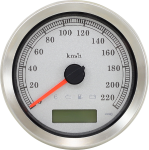 4” Programmable Electronic Speedometer White