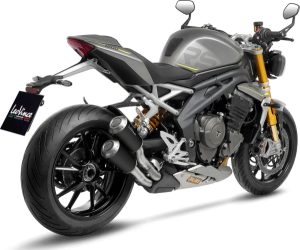 LeoVince LV-10 fekete slip-on kipufogórendszer a Triumph Speed Triple 1200 RR-hez, 4, nordicamoto.ro