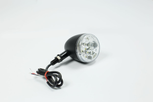 E-marked Front Indicator Light With Position Light Black Satin
