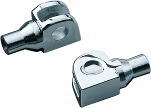 Tapered Foot Peg Adapters Chrome, 1, nordicamoto.ro