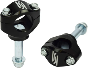 Bar Mounts For Oem Triple Clamps Black, Silver, 1, nordicamoto.ro