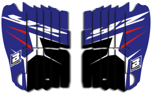 Rad Louver Decals Black, Purple, White, 1, nordicamoto.ro
