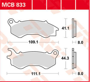 Ec Series Ceramic Brake Pads
