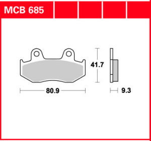 TRW Organic első fékbetétek a HONDA CH 125 SPACY '94–'99/PS 125 '07–'13/PS 150 '06–'10 modellekhez, nordicamoto.ro