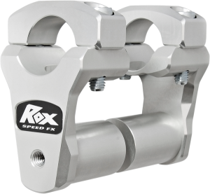 Extended Stem 2(r) Pivoting Handlebar Riser For 1-1/8(r) Handlebars Silver, 1, nordicamoto.ro