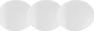 Oval Number Plate White