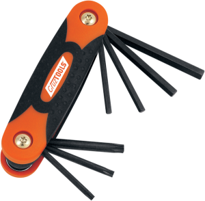 Folding Hex/torx® Key Set For Harley Davidson Black, Orange, Chrome, 1, nordicamoto.ro