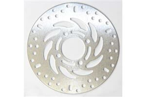 Round D-series Scooter Brake Rotor Silver, Stainless Steel, 1, nordicamoto.ro