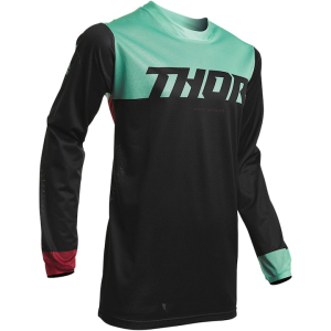 THOR Pulse Air Factor póló, fekete/menta, XL, 1, nordicamoto.ro
