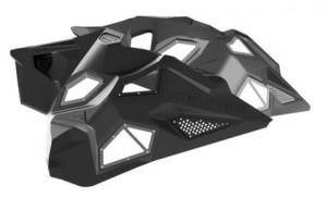 Skinz Helium Side Panel red with Silencer Ski Doo 850 