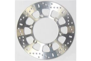 Round Hpsr Solid Brake Rotor Silver, Stainless Steel, Zinc