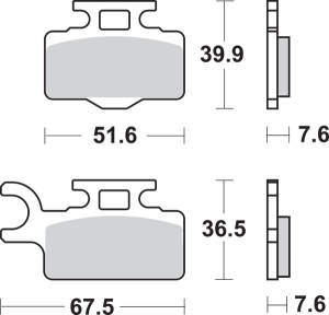 Si Offroad Sintered Brake Pads