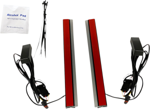 Dual Color Plasma Rods Amber, Red, 2, nordicamoto.ro