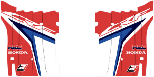Replica Rad Louver Graphics Blue, Red, White, 1, nordicamoto.ro
