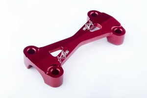 Mx-en Upper Handlebar Clamps Anodized, Red, 1, nordicamoto.ro