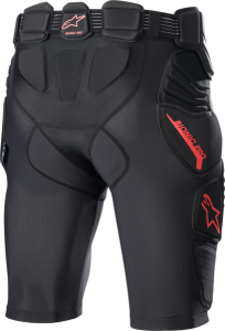 Alpinestars Bionic Pro védőrövidnadrág, fekete/piros, XL, 4, nordicamoto.ro