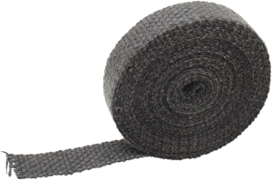 Fiberglass Exhaust Wrap Black