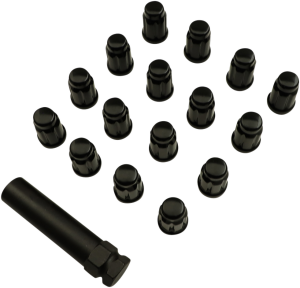 Splined Lug Nut Black, 1, nordicamoto.ro