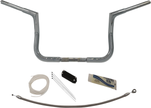 1-1/4(r) Ez Install Flat Top Handlebar Kit Silver