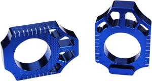 Axle Blocks Blue, Anodized, 1, nordicamoto.ro
