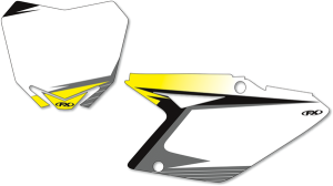 Pre-cut Graphic Number Plate Kit White
