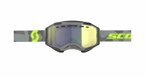 Scott Goggle Fury Snow Cross light grey/neon yellow / enhancer yellow chrome, 2, nordicamoto.ro