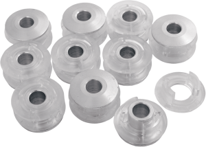 Premium Fuel Tank Mounting Bushings Silver, 1, nordicamoto.ro