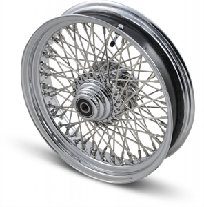 Front Wheel 16x3.5 Single-disc 80-spoke Chrome Silver, 1, nordicamoto.ro