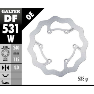 Yamaha YZ 450 F Galfer rögzített hátsó féklemez, nordicamoto.ro