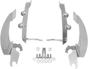 Fats/slim Windshield Trigger-lock Complete Mount Kit Polished