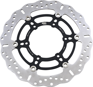 Pro-lite Xc Contour Brake Rotor Aluminum, Black, Silver