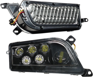 2-piece Led Headlight Conversion Kit Black