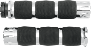 Rival Air Cushioned Grips Silver, 1, nordicamoto.ro