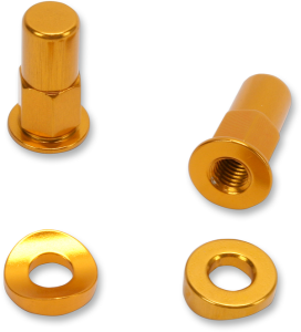 Rim Lock Tower Nut/spacer Set Anodized, Gold