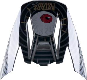 Alpinestars SM5 sisak látómezője – fekete/szürke