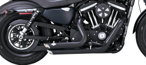 Shortshots Staggered Exhaust System Black, 5, nordicamoto.ro