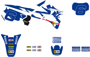 Graphics Kit Blue, White, 2, nordicamoto.ro