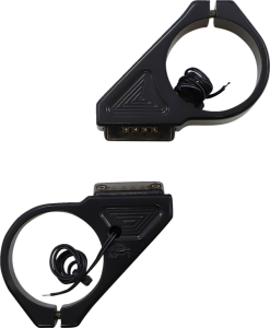 Fork Mount Turn Signals Black